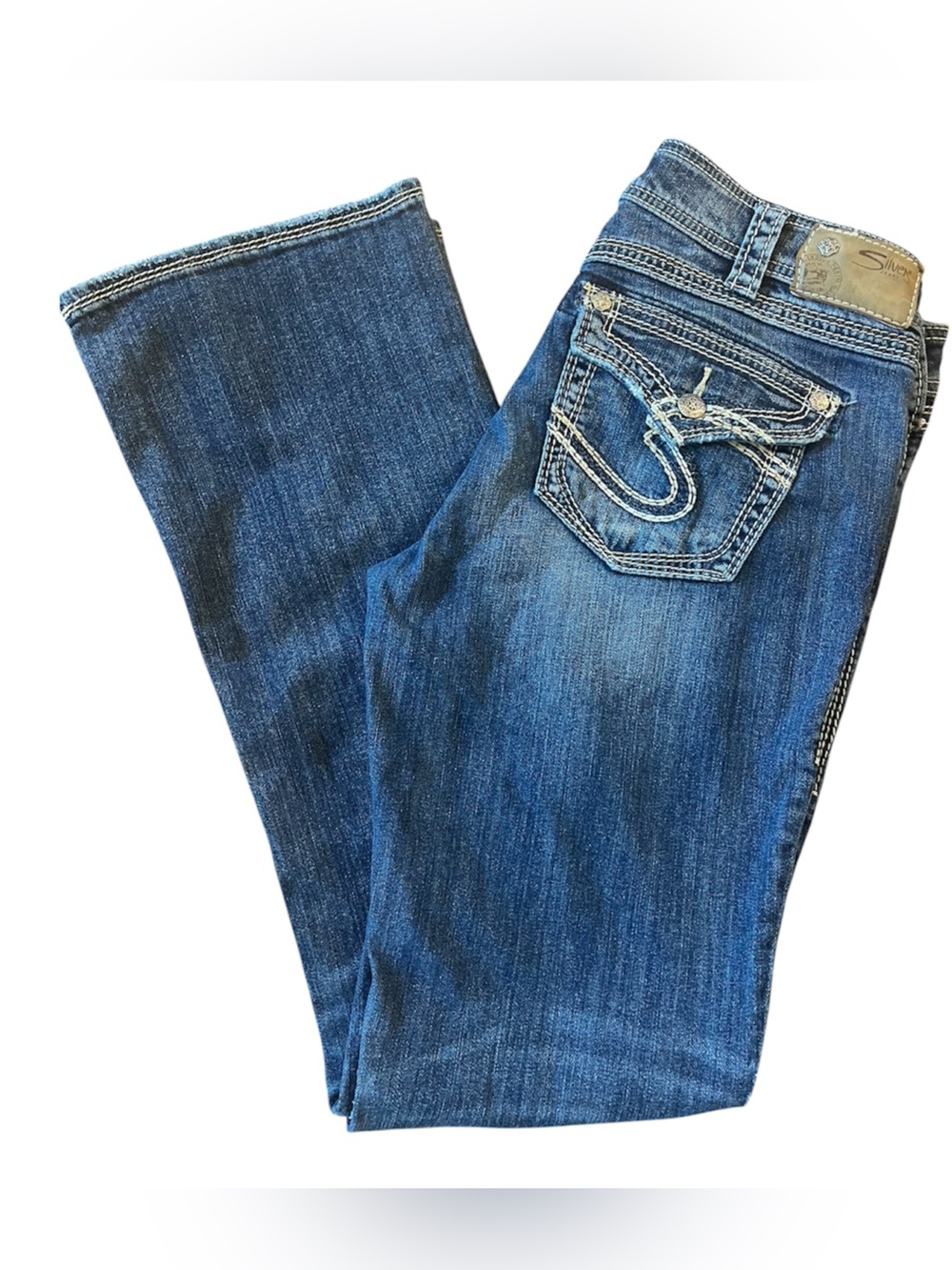 Silver Suki Surplus Low Rise Bootcut Jeans size 31